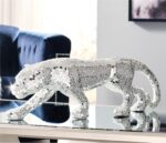 Signature Design by Ashley Drice Mixed Media Lion Sculpture, Silver - Image 3