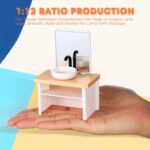 Gatuida 8pcs Miniature Dollhouse Bathroom Accessories Set, 1:12 Scale Shower Roo... - Image 6