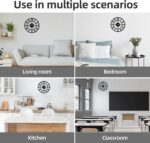 Wall Clock Battery Operated,Silent Non Ticking Modern Rustic Metal Small Clocks ... - Image 6