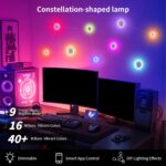 KANTUTOE Smart LED Wall Lights, 9-Piece RGB LED Light with App & Remote Control,... - Image 5