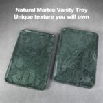 Marble Vanity Tray, 18in Stone for Bathroom Countertop, 17 3/4'' Oversized Dress... - Image 4