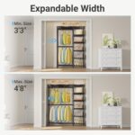 VIPEK X2 Expandable Reach-in Closet Racks Adjustable from 3'3" to 4'8" Portable ... - Image 3