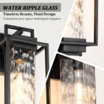 BesLowe 2-Pack Modern Outdoor Wall Lights with 2 LED Bulbs, 15’’ Exterior Lighti... - Image 4