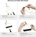 Mkono 2 Pcs Small Macrame Wall Hanging Boho Decor Cute Home Art Ornament with Go... - Image 6