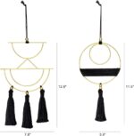 Mkono 2 Pcs Small Macrame Wall Hanging Boho Decor Cute Home Art Ornament with Go... - Image 8