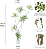 Artificial Mahonia fortunei Tree,6ft Tall Fake Plants Artificial Mahonia fortune... - Image 3