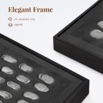 SAFERRYHOME Black Abstract Hand Painted Wall Art, Large 3D Textured Framed Canva... - Image 4