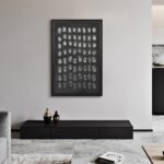 SAFERRYHOME Black Abstract Hand Painted Wall Art, Large 3D Textured Framed Canva... - Image 6