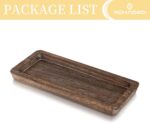 Romadedi Wooden Decorative Tray Candle Holder - Wood Long Narrow Tray Home Decor... - Image 10