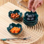 WHJY Pink Cherry Blossom Dish Set, Cute Pink Ceramic Plates, Sauce/Seasoning Dis... - Image 4