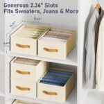 DIMJ Wardrobe Clothes Organizer - Foldable Closet Drawer Organizer Dividers for ... - Image 4