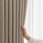 VisionaryHomeDesign Dark Beige Pinch Pleat Curtain Panels with Decorative Trim, ... - Image 10