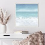 Amanti Art Framed Canvas Wall Art 22x22 Tranquil Ocean Waves Beach II by Christi... - Image 5