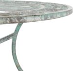 SAFAVIEH Outdoor - Thessaly 5-Piece Bistro Dining Set - Antique Dark Green Iron ... - Image 7
