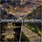 XMCOSY+ Solar Pathway Lights Outdoor, 6 Pack Solar Powered Garden Lights, 20 LM ... - Image 8
