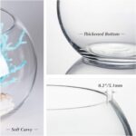 WGVI Bowl Glass Vase, Diameter 8", Height 6", Open Width 5", (Multiple Sizes Cho... - Image 4