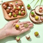 Ipotkitt 24 pcs 8 Styles Mini Resin Potted Plant Ornaments Vegetable Cute Miniat... - Image 5