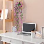 FAVOWREATH Fake Plants Hanging Artificial Potted Faux Eucalyptus Plants and Flow... - Image 5