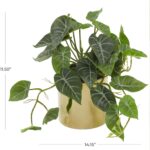 Deco 79 Faux Foliage Pothos Indoor Outdoor Artificial Plant Fake Plant with Real... - Image 7
