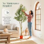 Olive Tree with Realistic Branches - Faux Olive Trees Indoor for Living Room, Co... - Image 5
