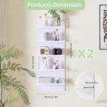 Wall Shelf Unit, 2 Pack White Lack Wall Shelf for Home Display, Ideal for Bedroo... - Image 3
