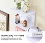 Wall Shelf Unit, 2 Pack White Lack Wall Shelf for Home Display, Ideal for Bedroo... - Image 4