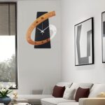 Modern Large Decorative Wall Clock，20 inch Black Silent Non-Ticking Nordic Metal... - Image 7