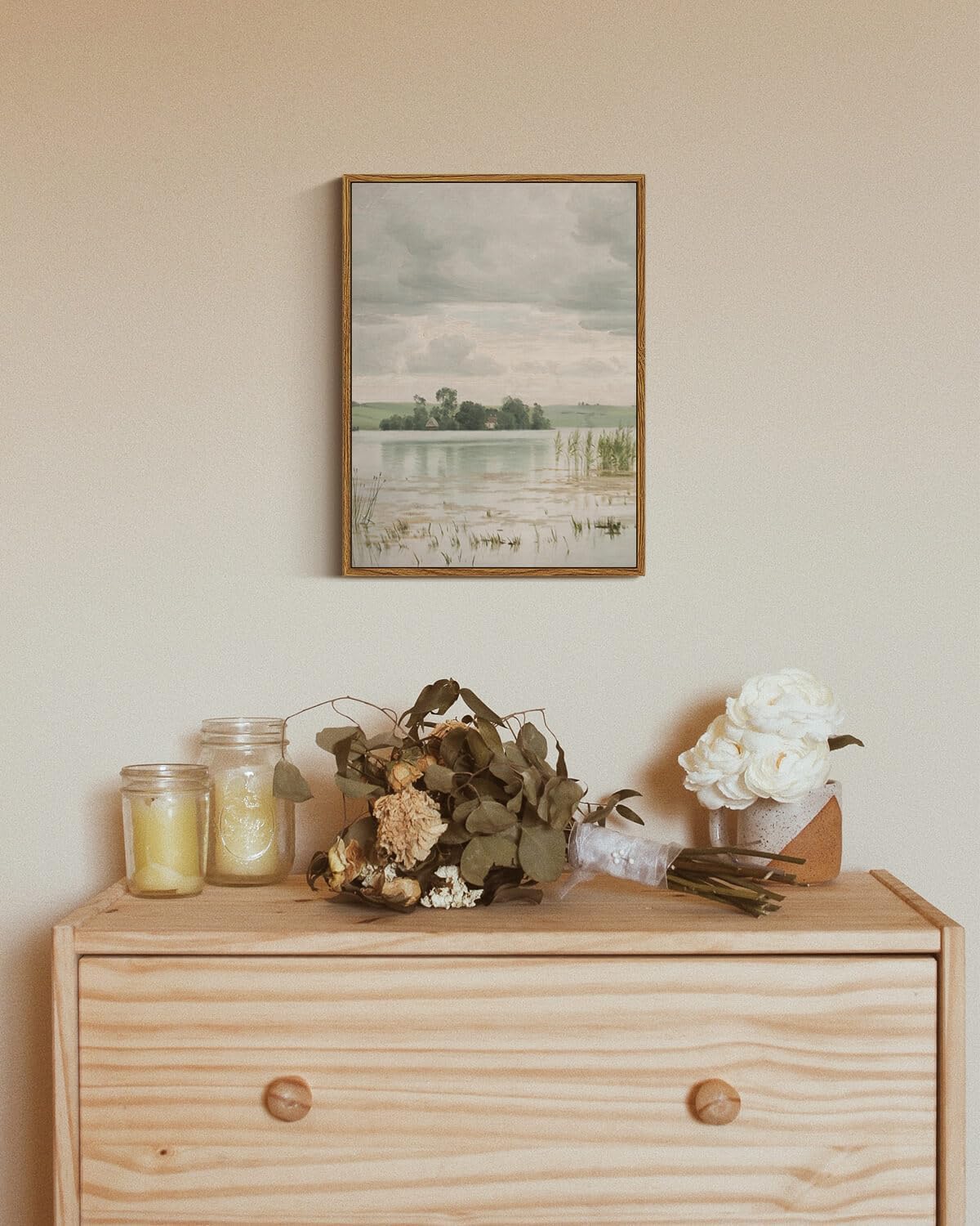 InSimSea Framed Canvas Prints Art Vintage Decor, Countryside Wall Art Decoration... - Image 4