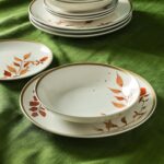 Stone Lain Maple 12-Piece Dinnerware Set Porcelain, Plates and Bowls Set, Dishwa... - Image 6
