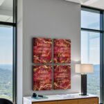 LevvArts Inspirational Wall Art Love Faith Believe Dream Wall Decor Motivaional ... - Image 3