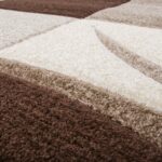 Paco Home Area Rug Checkered with Modern Carved Shades in Beige Brown, Size: 6'7... - Image 3