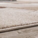 Paco Home Area Rug Checkered with Modern Carved Shades in Beige Brown, Size: 6'7... - Image 4