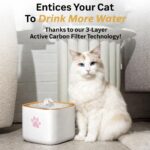 Cat Water Fountain, Water Fountain for Dogs, Indoor Water Dispenser, 3L Automati... - Image 3
