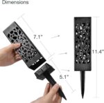 Modern Home Set of 6 Solar Powered LED Path Lights - Modern Deco Design - Light ... - Image 5