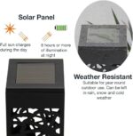 Modern Home Set of 6 Solar Powered LED Path Lights - Modern Deco Design - Light ... - Image 8