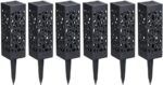 Modern Home Set of 6 Solar Powered LED Path Lights - Modern Deco Design - Light ... - Image 9