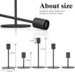 Smtyle Matte Black Taper Candle Holder Set of 5 Modern Candlestick Holders for T... - Image 3
