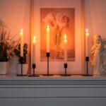 Smtyle Matte Black Taper Candle Holder Set of 5 Modern Candlestick Holders for T... - Image 5