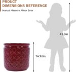 Ceramic Planters Set of 3, 15/12/9 in Indoor & Outdoor Large Plant Pots with Dra... - Image 6