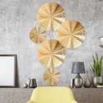 SEWACC 6pcs Sunburst Metal Home Wall Art Decor Gold Wall Art Metal Modern Accent... - Image 3