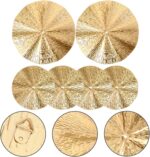 SEWACC 6pcs Sunburst Metal Home Wall Art Decor Gold Wall Art Metal Modern Accent... - Image 4