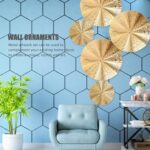 SEWACC 6pcs Sunburst Metal Home Wall Art Decor Gold Wall Art Metal Modern Accent... - Image 7