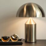 Meefad Mushroom Bedside Lamp, Modern Table Lamp with Heavy Base, Dome Shaped Nig... - Image 7