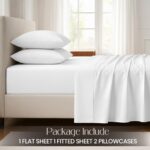 SGI bedding 100% Egyptian Cotton Sheets King Size – Cooling Sheets, Soft Breatha... - Image 3