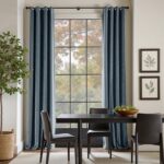 Lazzzy Blackout Velvet Curtains Blue Thermal Insulated Curtains 84 Inch Long for... - Image 8