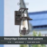 Designers Fountain Stonyridge Outdoor Light Fixture, 13 Inch Exterior Wall Lante... - Image 3