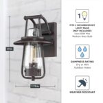 Designers Fountain Stonyridge Outdoor Light Fixture, 13 Inch Exterior Wall Lante... - Image 5