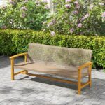 Outsunny Wicker Outdoor Couch, 3-Seat Rattan Outdoor Patio Sofa, 1000 lbs. Capac... - Image 9