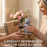 Qeeman Solar Cat Garden Statue: Weatherproof Resin Figurine with Warm Glow Lante... - Image 3