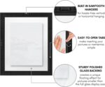 Americanflat 11x14 Floating Picture Frame with Polished Crystal-Clear Glass - Us... - Image 4